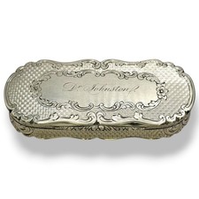 Antique silver  snuff box by