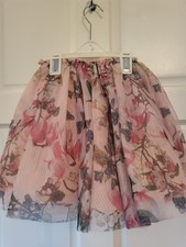 Next Girls Tutu Skirt Pink Birds party 4-5 Years
