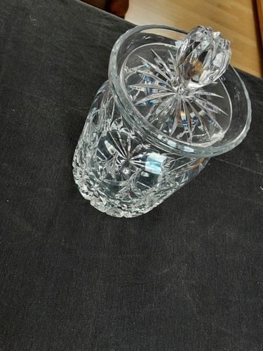 Crystal biscuit cookie jar - biscuit,