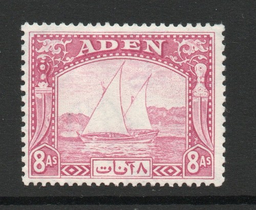 Aden 1937 dhows pale purple - dhows, 8a