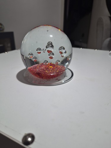 Heavy handcrafted art glass - heavy,,