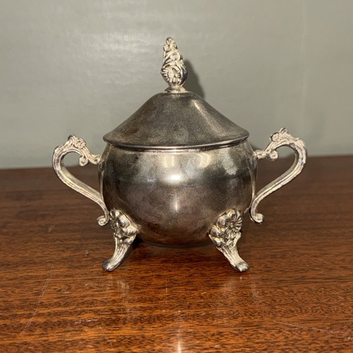 Vintage silver plated sugar - vintage,