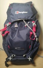 Berghaus Trailhead 60 Women's Backpack Festival Travelling Camping Rucksack Blue
