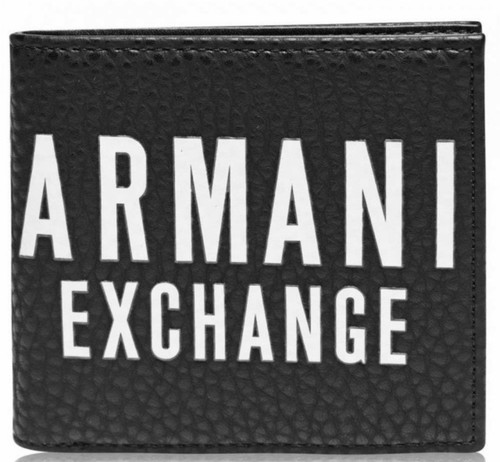 Armani exchange black wallet - exchange,