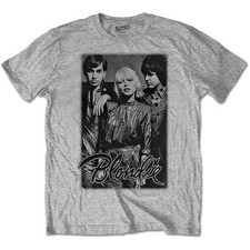 Grey Blondie Band Promo Debbie Harry Official Mens T-Shirt