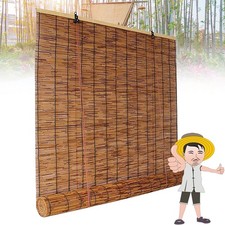 Outdoor bamboo roll up blinds