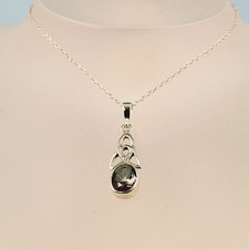 Mystic topaz silver necklace - mystic,