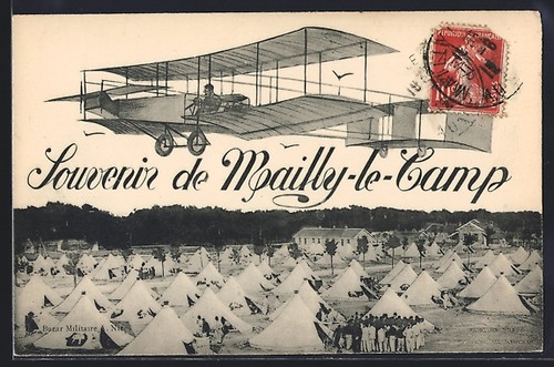 Mailly camp airplane - airplane, over