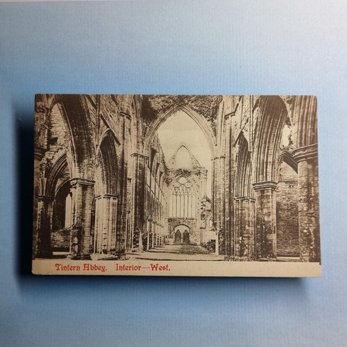 Tintern abbey postcard c1905 - tintern,
