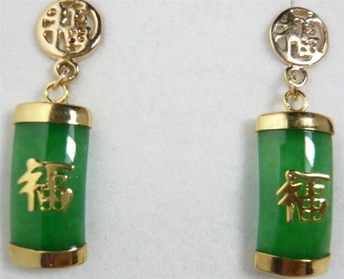 Vintage green jade lucky - jade,