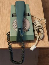 Vintage 1970s Trim Rotary 2 Tone Green House Phone