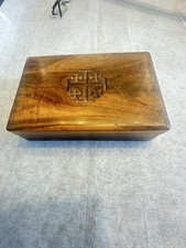 Vintage Olive Wood Box –