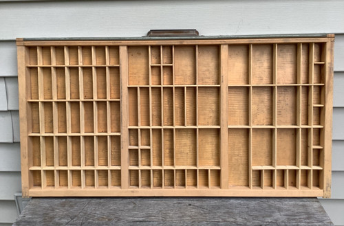 Antique wooden printers drawer - antique,