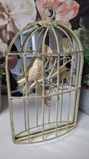 VINTAGE STYLE shabby chic BIRD cage mirror Hanging standing UNIQUE RARE gift