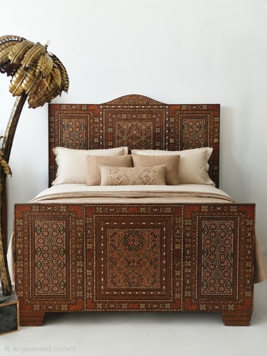 Antique art deco bed - antique,