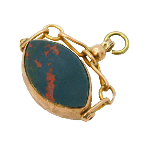 Edwardian 9ct gold - 9ct, bloodstone