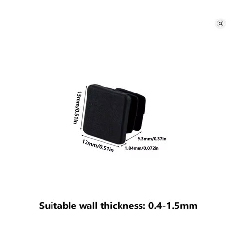 Square tube end - square,