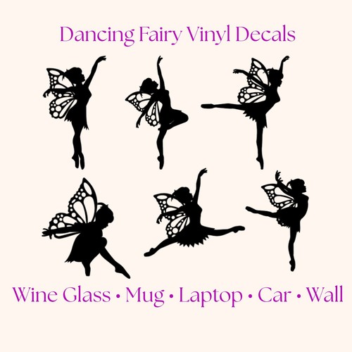 Dancing fairy silhouette - fairy,