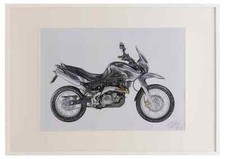 Aprilia Pegaso650 Trail 2006 A2 framed limited edition print drawing
