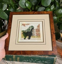Vintage Burl Wood Framed