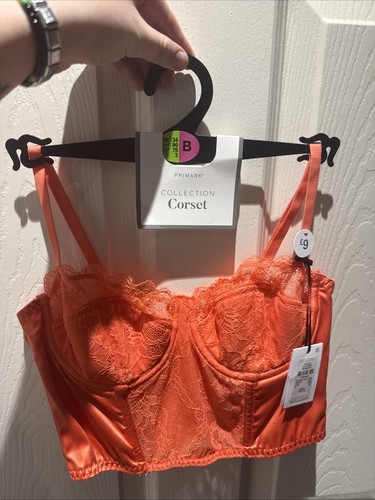 Primark orange corset - top, size