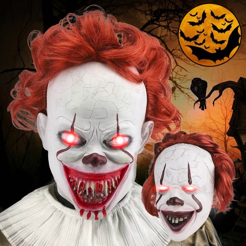 Pennywise scary clown latex - clown,