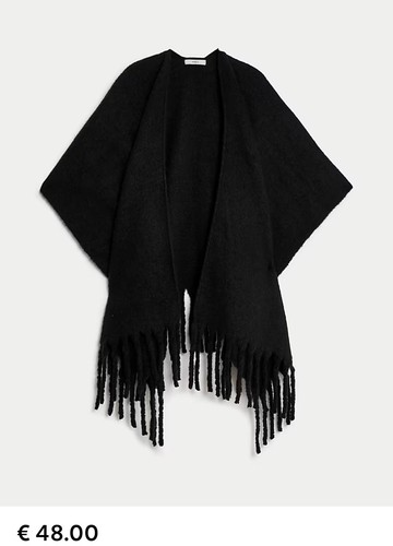 Poncho cape shawl large - shawl,