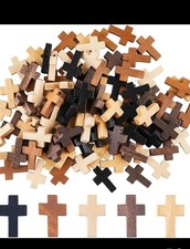 10x Wooden Holding Cross