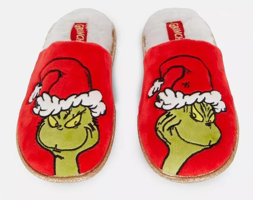 Grinch slippers mule glitter - mule,
