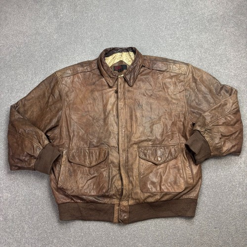 Leather flying jacket adult - jacket,