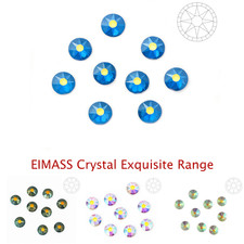 500 x EIMASS® Exquisite 8878 Range Non Hot Fix Crystals, Flat Back Glass Gems