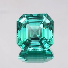 Asscher Cut Natural Green