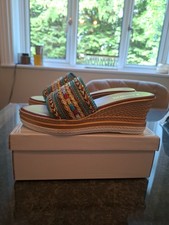 Wedge Platform Embroidered