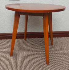 Vintage Coffe Table Round Wooden Coffe Table Diameter=61cm / 24"