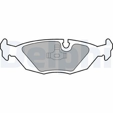 Disc Brake Brake Pad Set Delphi LP442 Fits Alpina BMW B6 3 Series 5 Series 6