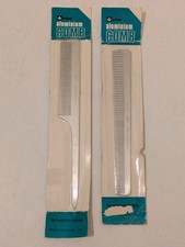 2x New Vintage Winfield Aluminium Combs Barbers Hairdressers