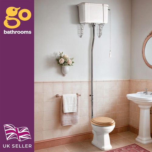Victorian high level toilet - victorian, wc