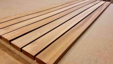 IROKO TIMBER BOAT DECK SLATS WOOD 7mm - MULTIPLE LENGTHS (AFRICAN TEAK )
