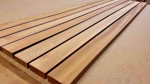Iroko timber boat - timber, slats