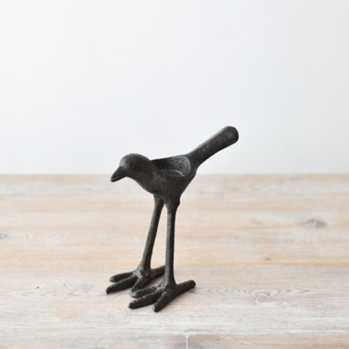 Cast iron bird tealight - , holder