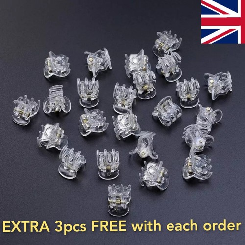 Mini hair claw clips clear - hair,