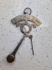 Old small counterweight scale letter weigher, Narcisse Briais NB DÉPOSÉ