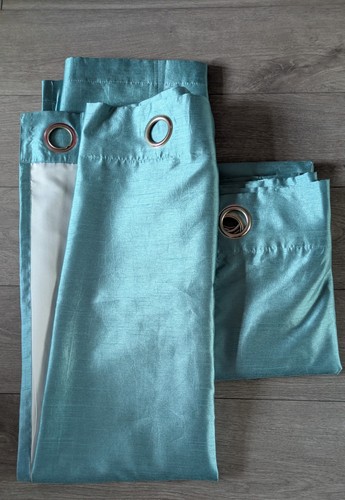 Teal faux silk - faux,