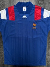 Original Adidas France 1992 Home Shirt Mens Medium M