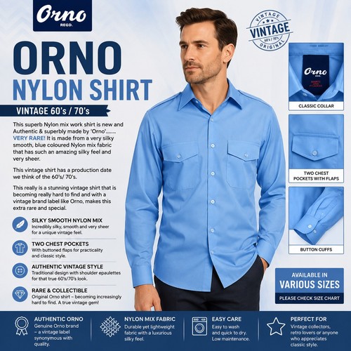 Youth mens vintage - nylon, shirt
