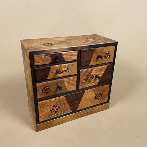Wooden set drawers - wooden, mini