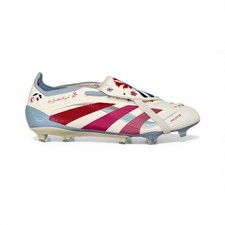 Adidas Predator Elite Tongue X TFG FG - Off White/Ruby UK 9.5 Football Boots