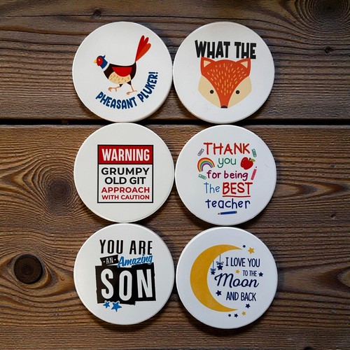 Ceramic coaster funny - ceramic,