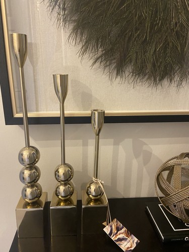 Candle stick holders set - candle,