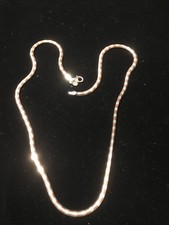 LA DEA BENDATA ITALY STERLING SILVER BI-COLORED SNAKE NECKLACE